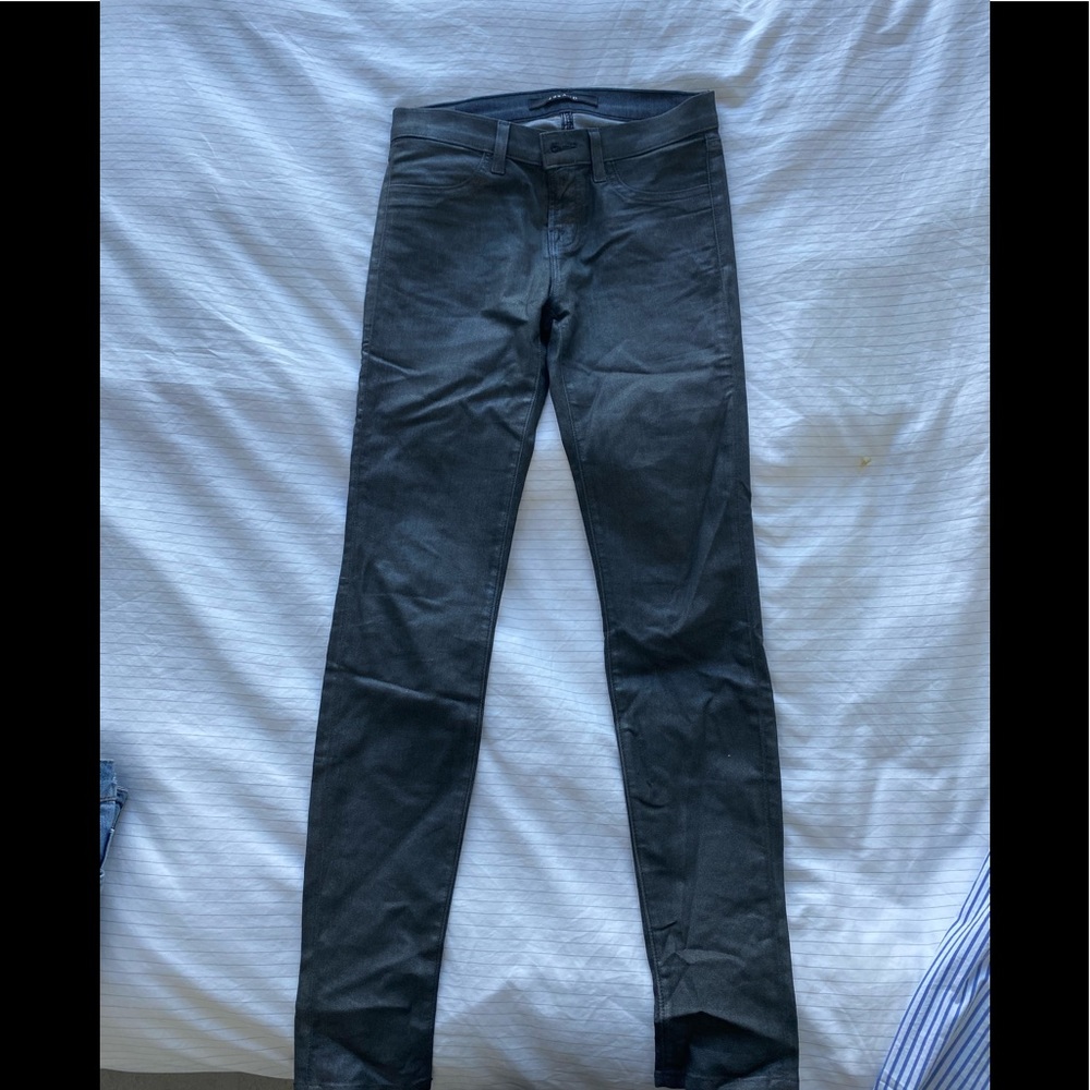J Brand Super Skinny Light Gray Jeans